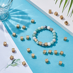 26 шт. 26 стиля кубических бусин из нержавеющей стали 304 STAS-UN0063-94