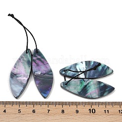 2 шт. подвески-ракушки из натуральной черной губной помады&nbsp;FIND-Z079-01G