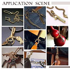 2 шт. латунные скобы с латунными S-образными застежками KK-PH0010-57LG