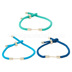 6шт 3-цветный плетеный нейлоновый шнур для изготовления браслета&nbsp;MAK-TA0001-27