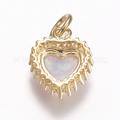 Латунные микро проложить кубического циркония подвески ZIRC-G141-01G-D