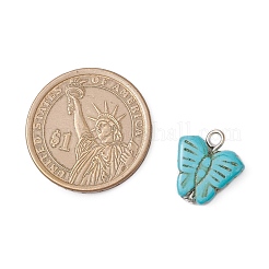 Окрашенные синтетические бирюзовые подвески&nbsp;PALLOY-JF04177