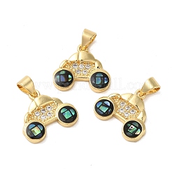 Автомобильные латунные подвески с микропаве и кубическим цирконием&nbsp;KK-K385-047G