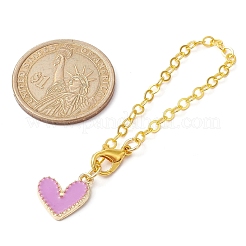 Украшение подвески из эмали из сплава сердца&nbsp;HJEW-JM01459