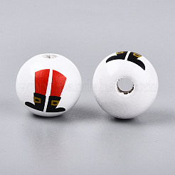 Рождественские бусины из дерева схима&nbsp;WOOD-T032-38C