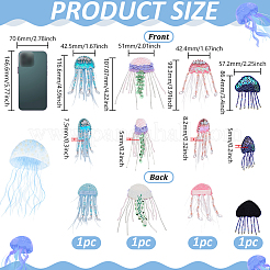 4 шт. 4 цвета пластиковый ПВХ вручную пришитые бусины пайетки пришивные нашивки на одежду&nbsp;PATC-FG0003-08