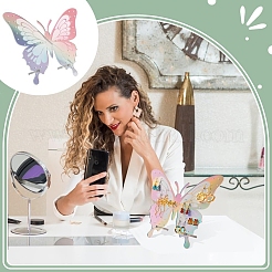 1 sac de présentoirs à bijoux et boucles d'oreilles en acrylique avec dos incliné au laser en forme de papillon&nbsp;ODIS-FG0002-02