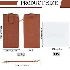 1 шт. сумки для хранения очков из искусственной кожи&nbsp;AJEW-CN0005-76D