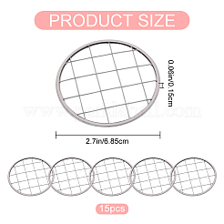 15 шт. вставка для крышки-лягушки из жести с квадратными сетками FIND-GF0004-88