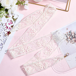 1 шт. кружевные повязки на голову из хлопка и полиэстера для женщин&nbsp;AJEW-CY0001-73B