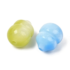 Двухцветные бусины из смолы RESI-P046-08A-M