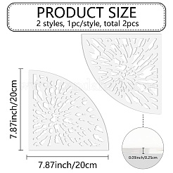 Акриловые трафареты для многоразового использования DIY-WH0429-005