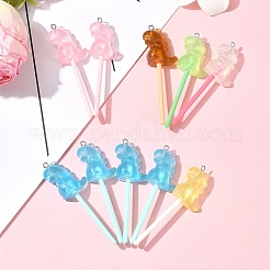 10 шт. большие подвески из светящейся полупрозрачной смолы&nbsp;FIND-FS0002-91E