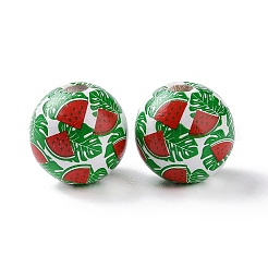 Летняя гавайская тема шима деревянные европейские бусы WOOD-G015-02A