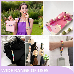 64 шт. 8-х цветные круглые силиконовые фокусные бусины SIL-GA0001-29B