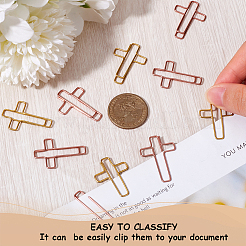 108шт. 6-х цветная металлическая скрепка&nbsp;AJEW-CP0008-65C