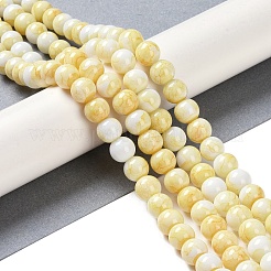 Brins de perles de verre de peinture de cuisson&nbsp;GLAA-H031-01B-03