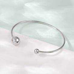 Браслеты-манжеты открытого типа из нержавеющей стали 304&nbsp;BJEW-R019-01P-02