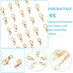 40 шт. 4 стиля карабинов из нержавеющей стали 304 STAS-UN0040-73