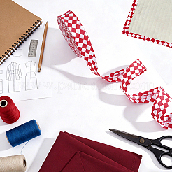 Nastro in poliestere con motivo tartan&nbsp;OCOR-WH0078-540B