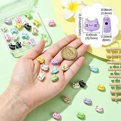 36 шт. 9-цветные бусины из сплава с напылением&nbsp;FIND-CJ0003-30