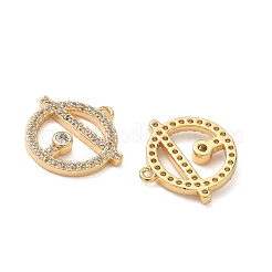 Латунные микропаве прозрачные кубические циркониевые подвески&nbsp;KK-B160-02G