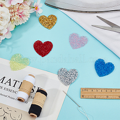 24 шт. 6-х цветные нитки со стразами для пришивания/приклеивания PATC-DR0001-03