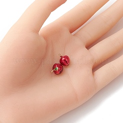 2шт латунные эмалированные подвески&nbsp;KK-YW0001-90