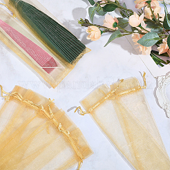 100 Organza-Kordelzugbeutel für chinesische Fächer&nbsp;OP-GF0001-02B