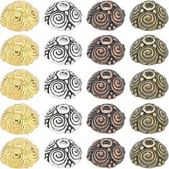 Тибетском стиле сплав шарик крышки PALLOY-FH0001-59-RS