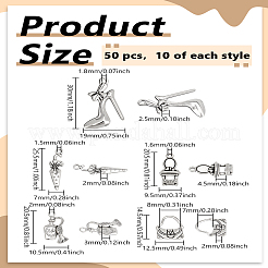 50шт 5 стиля подвески из сплава в тибетском стиле&nbsp;FIND-LP0006-70