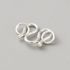925 sterling fermoirs en argent s-crochet&nbsp;STER-WH0009-34A