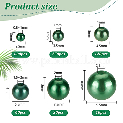 1070 stücke 6 stil nachahmung perlen acrylperlen&nbsp;OACR-PH0004-19