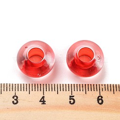 Прозрачного акрилового Европейский бисером&nbsp;TACR-P009-C01-01