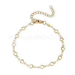 4.5 mm 304 Edelstahl-Ringgliederkettenarmbänder&nbsp;SA-CBA2696-24G