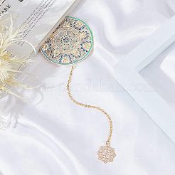Signets pendentif en laiton émaillé&nbsp;AJEW-WH0042-28G