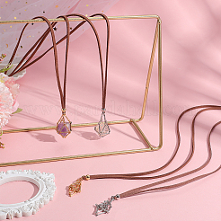 6 шт. 2 стиля латунных звеньевых цепочек макраме мешочек пустой держатель камней для изготовления подвесного ожерелья&nbsp;MAK-SC0001-40