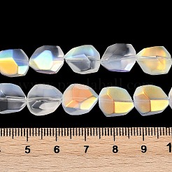 Стеклянные бусины с гальваническим покрытием &nbsp;EGLA-C009-01A-AB02