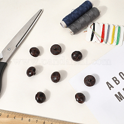 8 шт. пуговицы из коровьей кожи с 1 отверстиями&nbsp;FIND-CY0001-08C