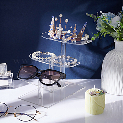 3-уровневые акриловые подставки для фигурок ODIS-WH0026-30