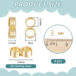 925 Abstandshalter aus Sterlingsilber&nbsp;STER-BC0004-24B-G