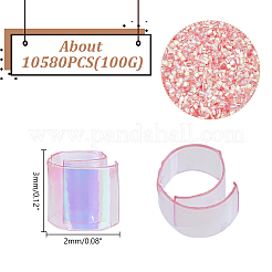 100 г пластиковых трубчатых бусин KY-HY0001-15A