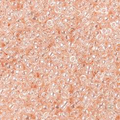 MIYUKIラウンドロカイユビーズ  日本製シードビーズ  （rr365)ライトシェルピンクツヤ  15/0  1.5mm  穴：0.7mm  約5555PCS /ボトル  10 G /ボトル&nbsp;SEED-JP0010-RR0365