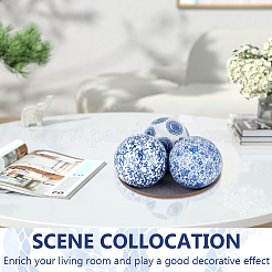 Фарфоровые бусины ручной работы PORC-WH0020-03