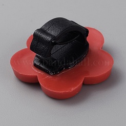 Blumen-PVC-Kunststoff-Schnürsenkel-Anhänger&nbsp;FIND-WH0152-410B