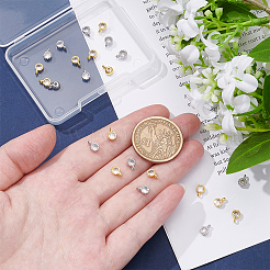 24 шт. 2 цвета латунные подвески с микропаве и кубическим цирконием&nbsp;KK-UN0005-06