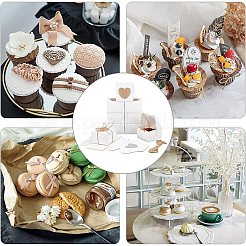 20 шт. квадратные бумажные картонные коробки для выпечки CON-BC0002-34B