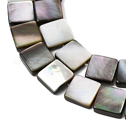 Нити бусин из натуральной черной ракушки для губ&nbsp;SHEL-A006-09A