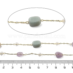 Catene con maglie in vetro e pietre preziose&nbsp;CHC-K014-12G-02