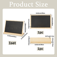 Бамбуковые стенды-органайзеры для ожерелья с наклонной спинкой NDIS-WH20004-01B